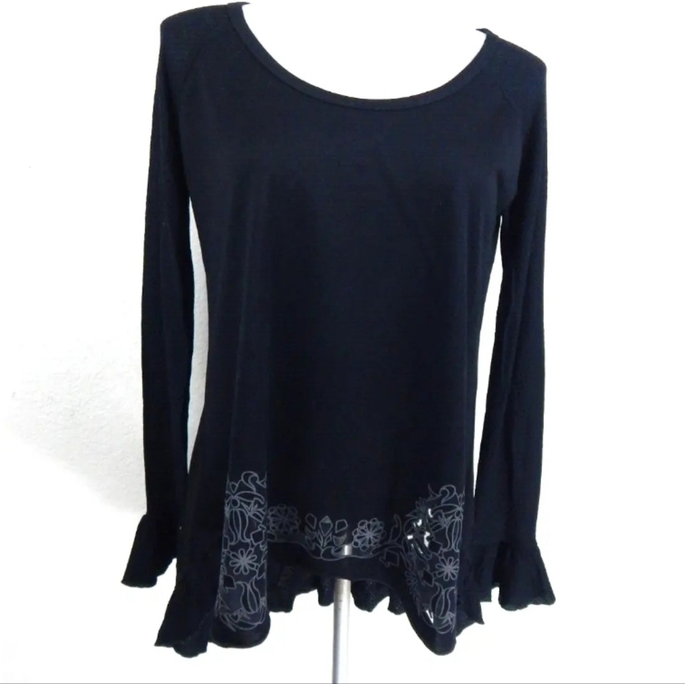 Desigual Neila Floral Sheer Panel Tee